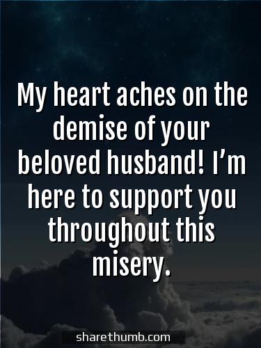 sympathy card words for loss of husband